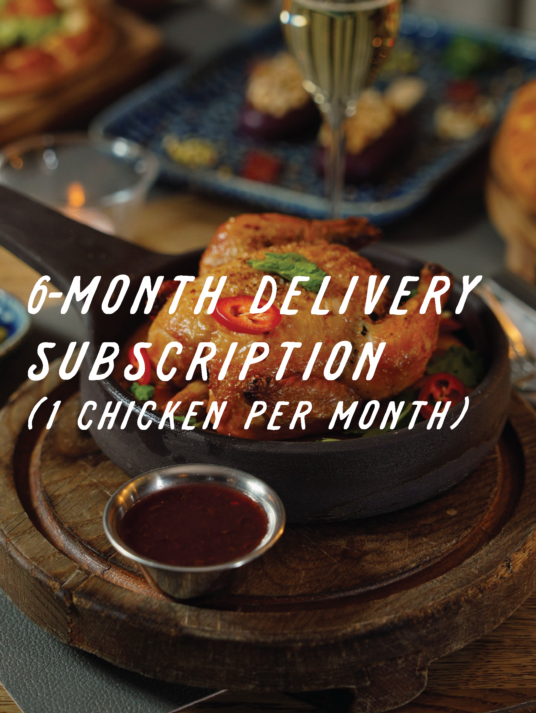 6 month chicken subscription (2 chickens per month) (copy) 6 month chicken subscription (2 chickens per month) (copy)