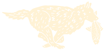 fishdog dog logo cream fill
